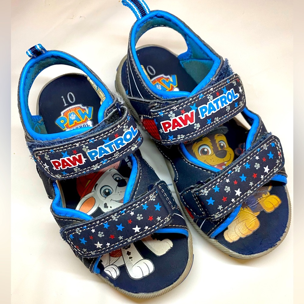 Boys play sandals